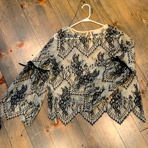 Dressy lace overlay